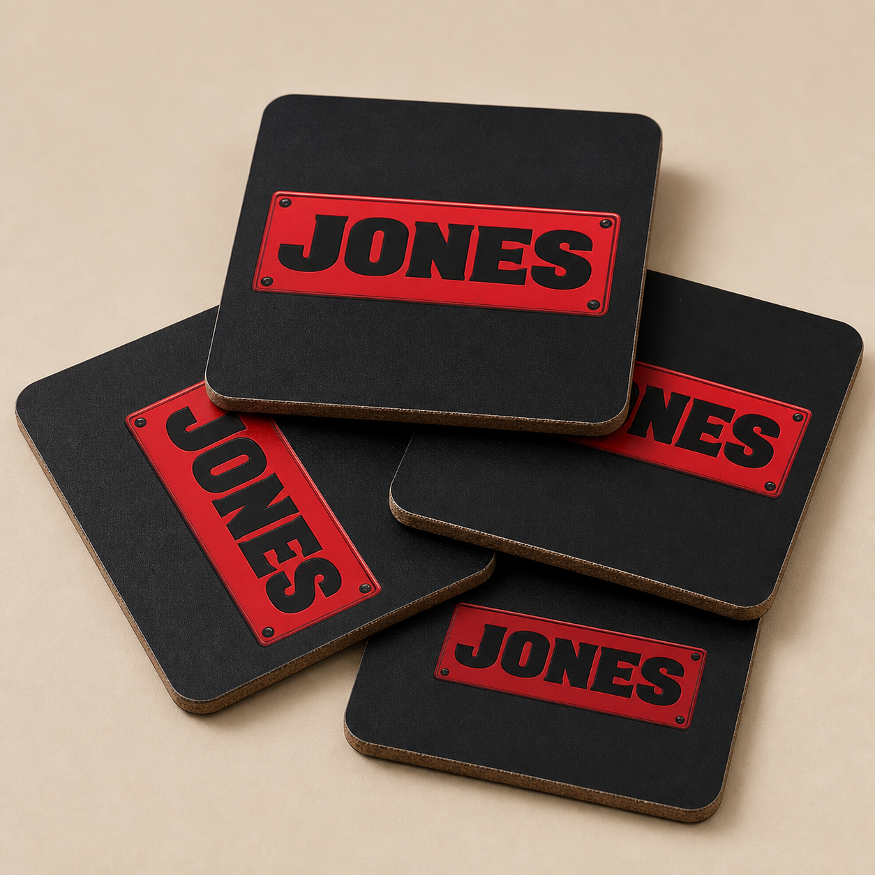 Jones Logo Coaster Set
